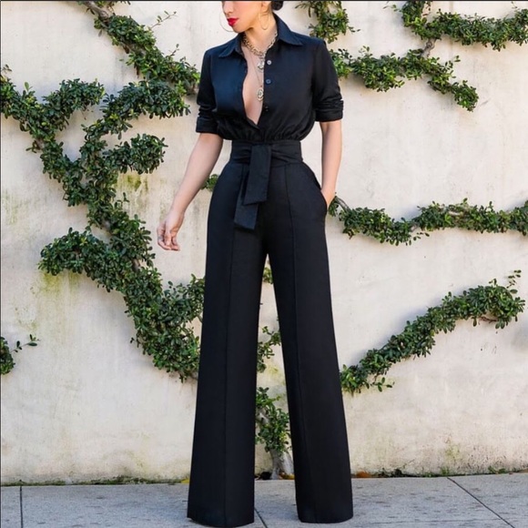 Pants - Black Jumpsuit